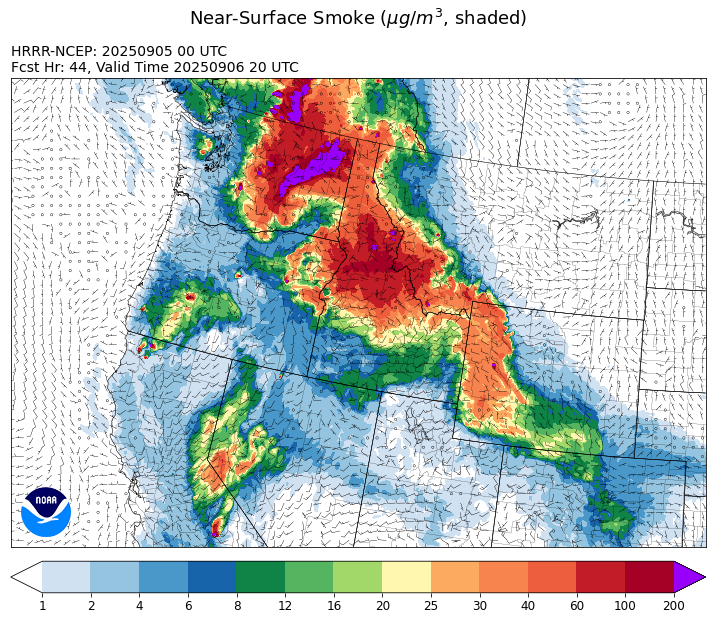 Smoke Forecast for Friday, September 5, 2025 9:30 AM | Montana DEQ