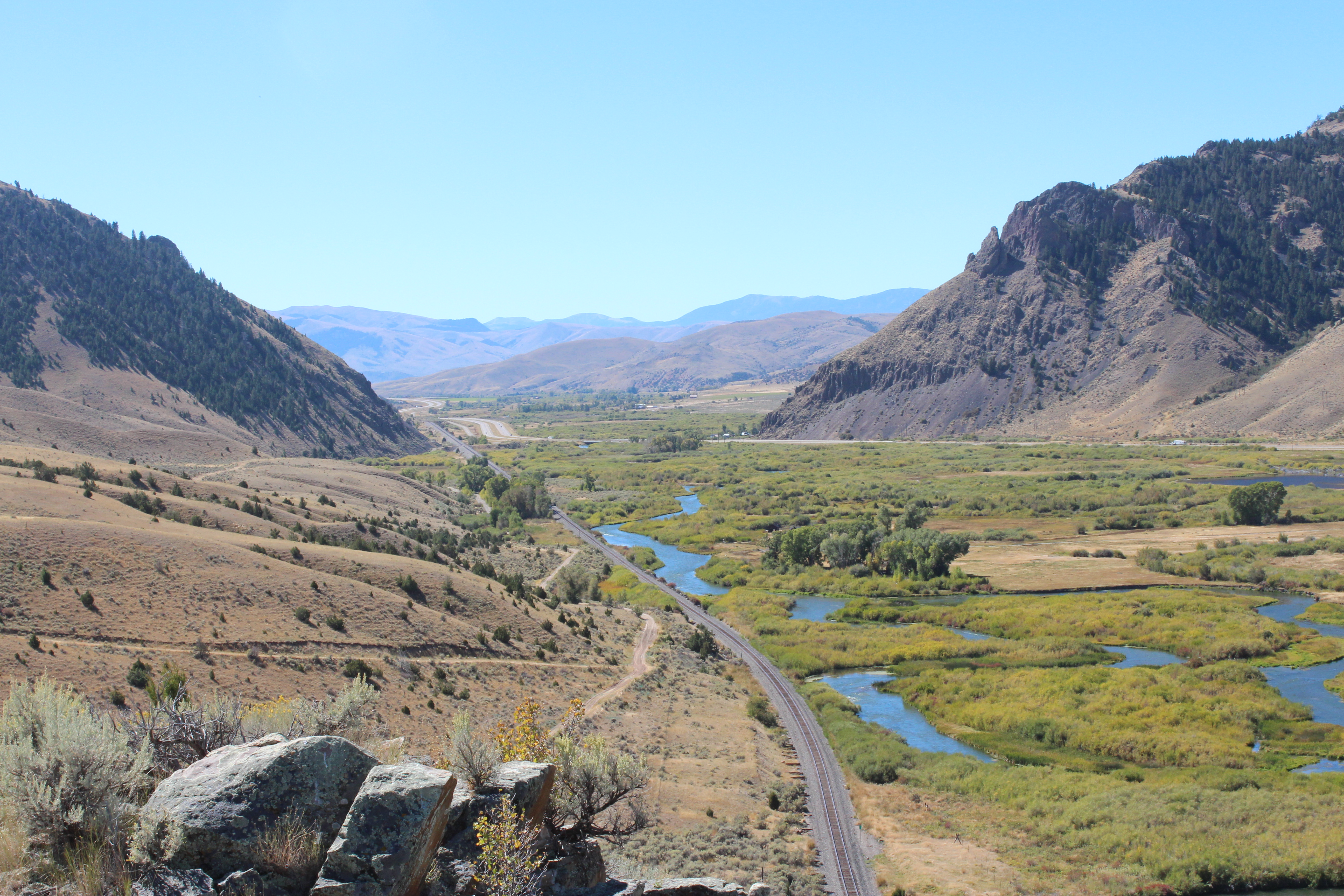 The Beaverhead River Valley landscape